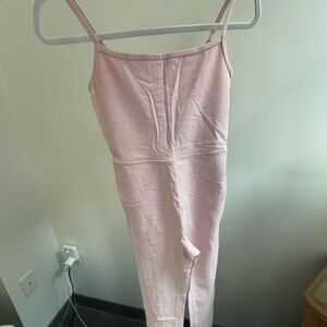Pink Sleeveless Jumpsuit